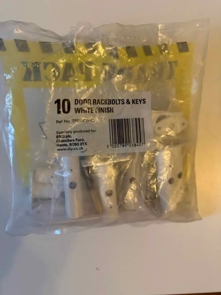 Photo of free 4 x new door rack bolts & keys (Salford M30) #1
