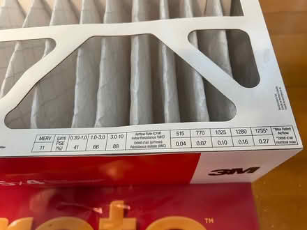 Photo of free FILTRETE 20” x 25” furnace filter (San Carlos-El Camino near Hull) #4