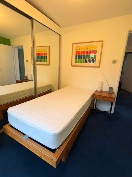 Photo of free Solid pine single bed base with two large drawers (Weybridge KT13) #1