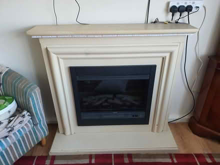 Photo of free Large electric fireplace (Bh16 5at) #2