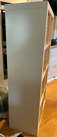 Photo of free White Ikea Kallax unit with 8 baskets (St Mark's GL51) #2