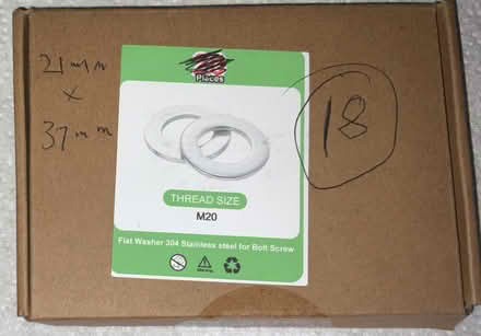 Photo of free 18 Unused Universal Flat Washer 21mm ID and 37mm (Southfields SW19) #1