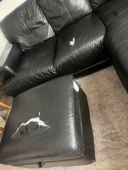Photo of free Leather corner sofa (The Cedars Estate WD3) #3