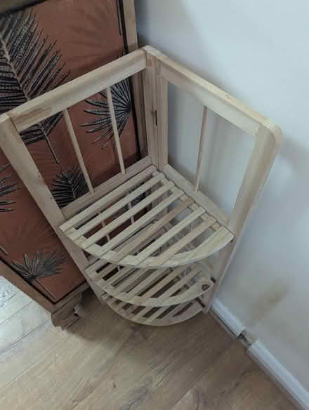 Photo of free Corner Pine Plant Stand (Grangeway area NN10) #2