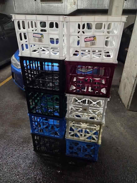 Photo of free Ten Plastic Crates/Assorted Colours (K2P2K8) #1