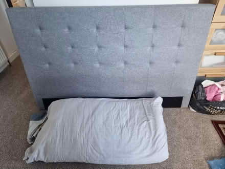 Photo of free Double headboard and duvet (Renfrew) #1