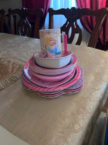 Photo of free Plastic Child Dishes (Near Albion & Walkley.) #1