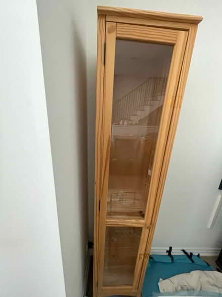 Photo of free 2 Tall glass cabinets (~5.5-6’) (Kennedy/16th in Markham) #1