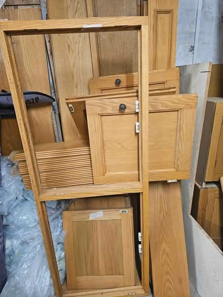 Photo of free Solid oak cabInets/shelves (Maresfield TN22) #1