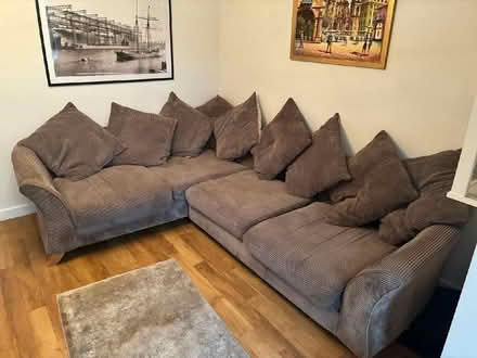 Photo of free Grey and cream/beige corner sofa (Southborough TN4) #2