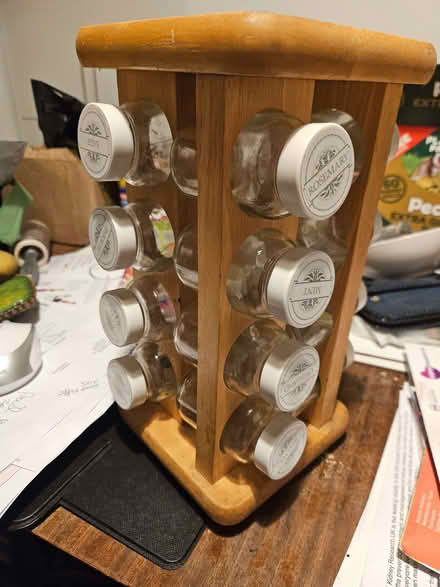 Photo of free Spice rack and bottles (Loughborough LE11) #1