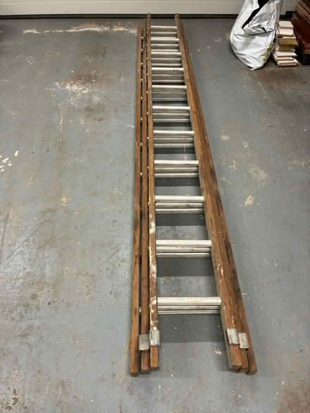 Photo of free Ladders, 3 section extendable (Letchworth Lordship estate) #1