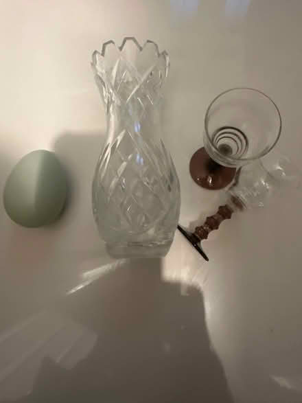 Photo of free Crystal glass vase & glasses (CO4 9 Colchester) #1