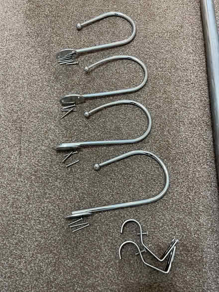 Photo of free Metal curtail pole with tiebacks (Bath BA2 near Bath City Farm) #2