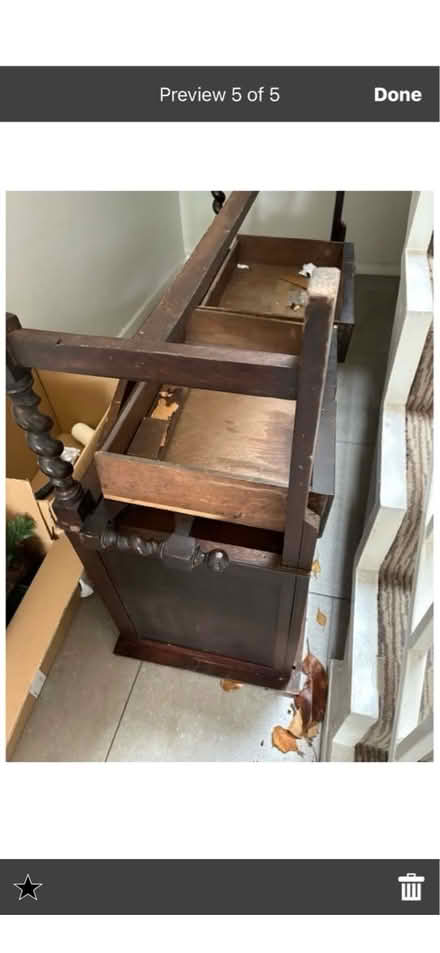 Photo of free Ebony Edwardian sideboard (Ballsbridge, Dublin 4) #4