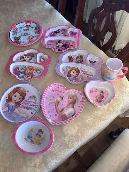 Photo of free Plastic Child Dishes (Near Albion & Walkley.) #2