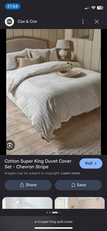 Photo of superking quilt cover (Kenilworth CV8) #1