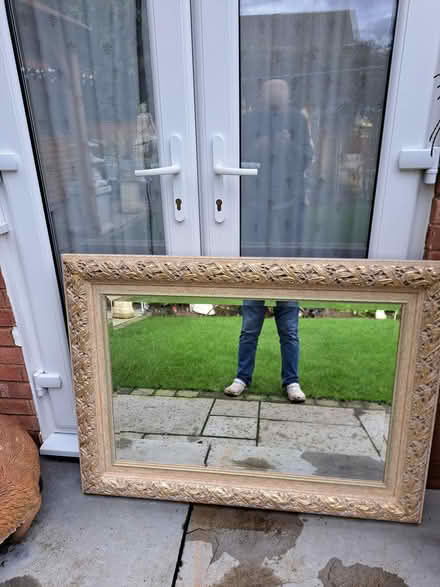 Photo of free Gold coloured framed mirror (Lichfield) #2
