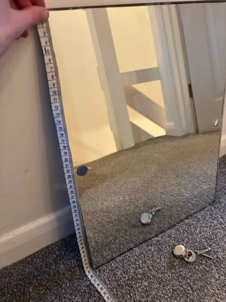 Photo of free Bathroom mirror with fixings (Broomfield CM1) #2