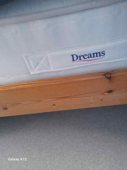 Photo of free Single pine bed frame + mattress (Fareham PO16) #2