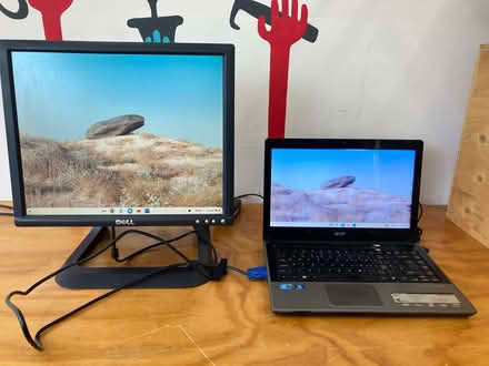 Photo of free Laptop (screen issue) + external screen (Walton Manor OX2) #1