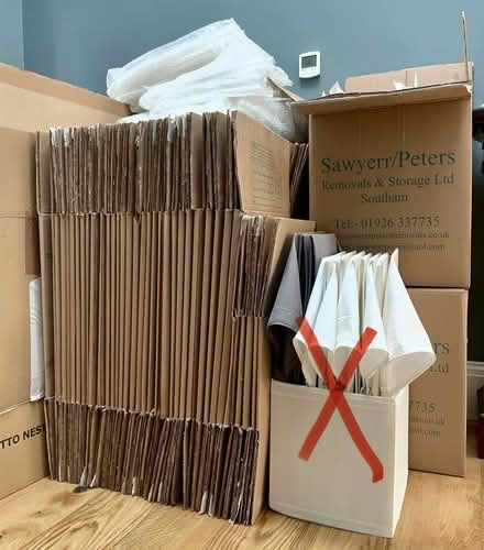 Photo of free Removal boxes, wrapping paper and some bubble wrap (Trinity EH5) #1