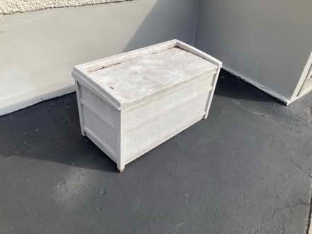 Photo of free Suncast outdoor storage container (Winsted) #1