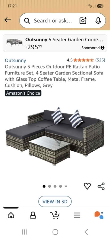 Photo of free Garden sofa and table (SO18) #2