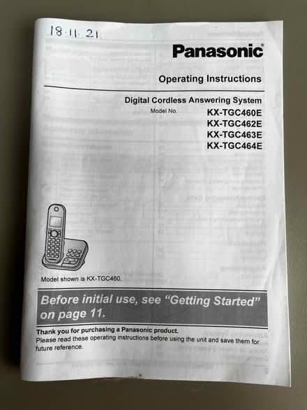 Photo of free Panasonic cordless landline phone (Greaves LA1) #3