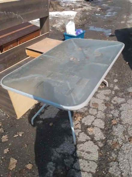Photo of free Patio Table seats 6 (Near Baseline Rd. & Clyde Ave.) #1