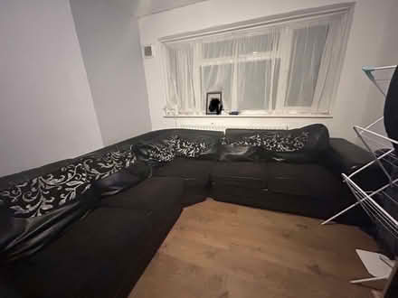 Photo of free Black L-Shaped sofa (Southall UB4) #1