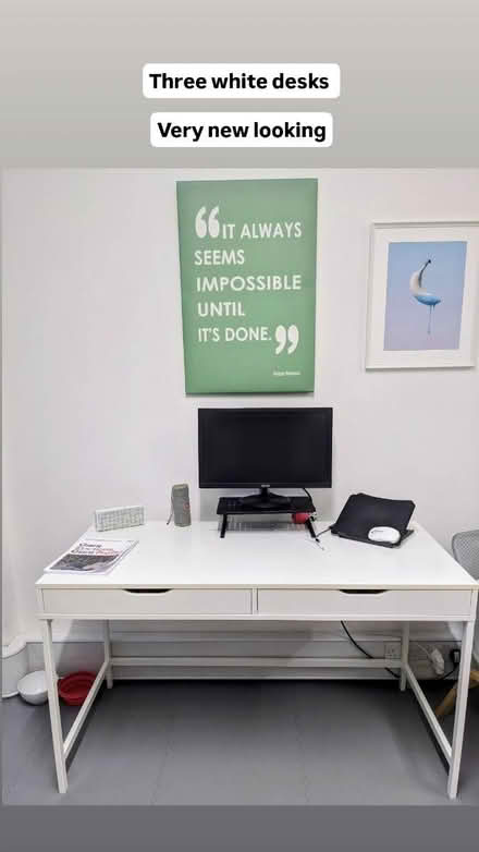 Photo of free White desks (3 (N5 2EF) #1