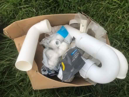 Photo of free Box of pipes and plumbing bits and bobs, incl U bends etc (Bennett's Cross TQ9) #2