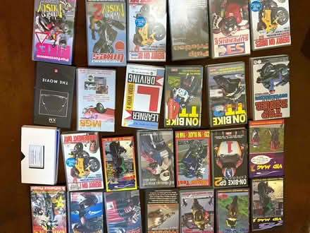 Photo of free VHS videos selection motorcycling themed (Finchampstead RG40) #1