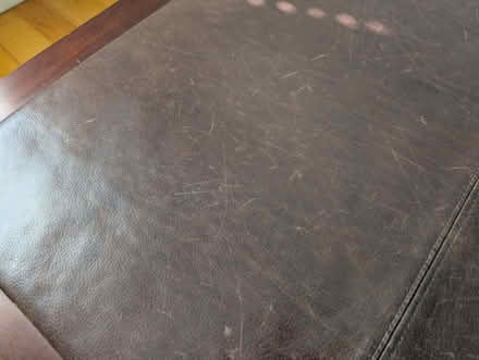 Photo of free Leather-top coffee table, chocolate (near Palo Alto High School) #4