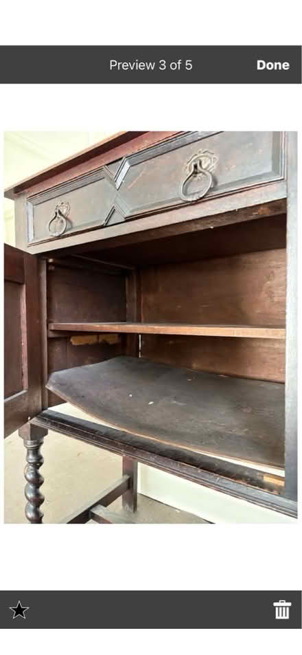 Photo of free Ebony Edwardian sideboard (Ballsbridge, Dublin 4) #3