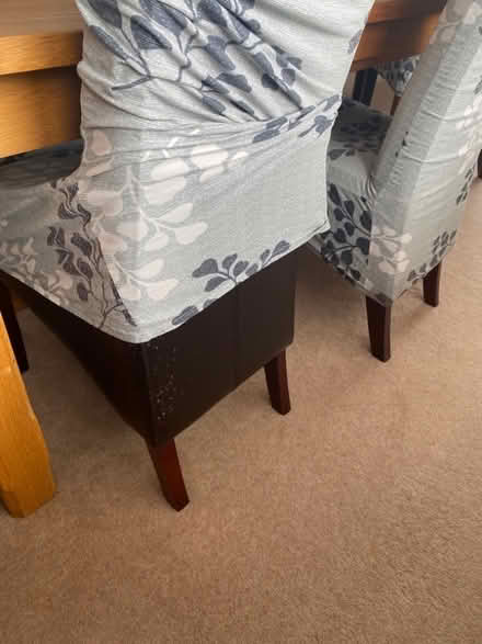 Photo of free 5 Chocolate Faux Leather Dining Chairs (Eastern Green CV5) #3