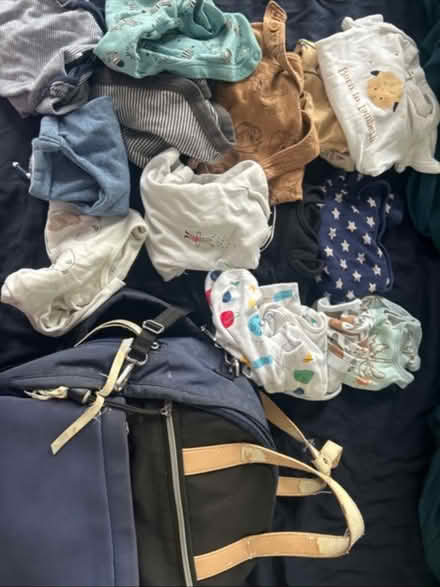 Photo of free 0-3 month baby clothes and bag (Catford SE6) #1
