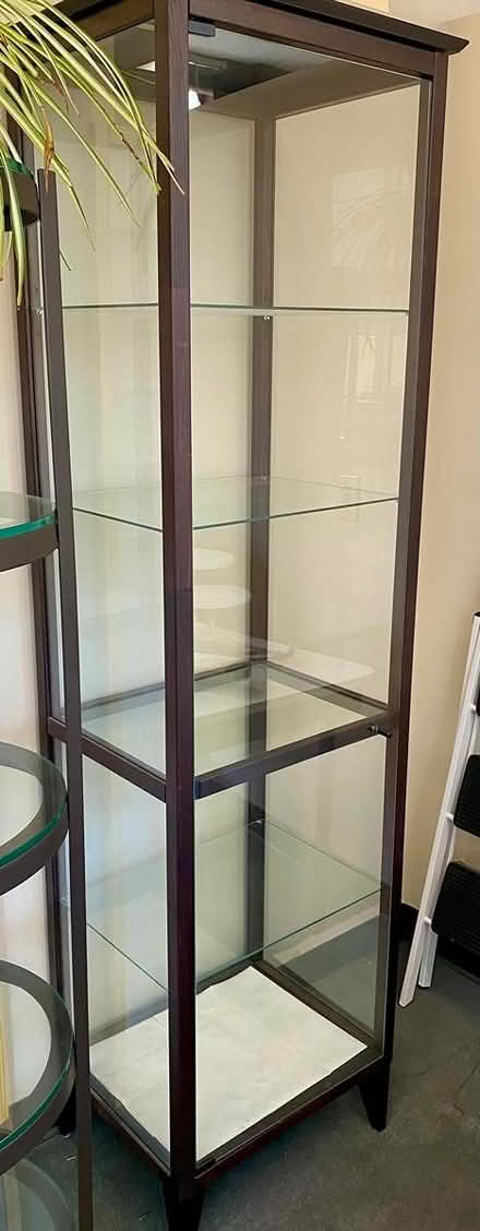 Photo of free Glass/ wood tall display case (Downtown) #1