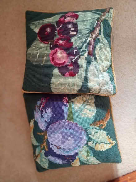Photo of free Two hand made tapestry cushions (Storth LA7) #1