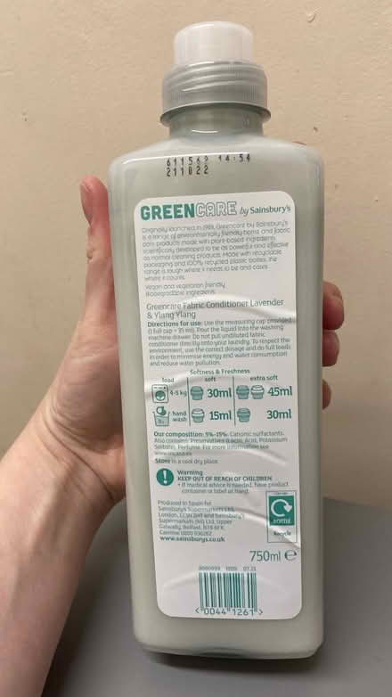 Photo of free GreenCare Fabric Conditioner (kx/angel - WC1X) #2