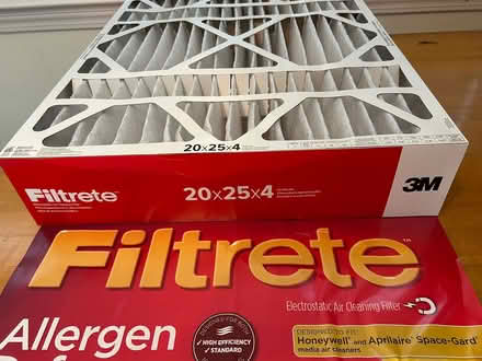 Photo of free FILTRETE 20” x 25” furnace filter (San Carlos-El Camino near Hull) #1