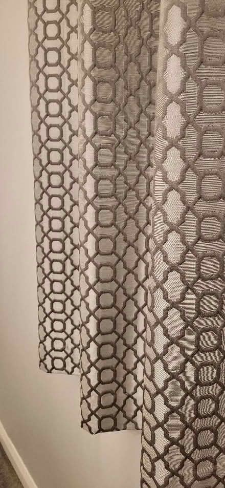 Photo of free Grey geometric Curtains (CO16) #2
