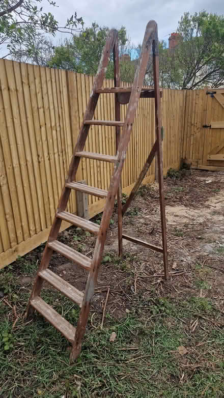 Photo of free Wooden Step Ladder (Addiscombe CR0) #1