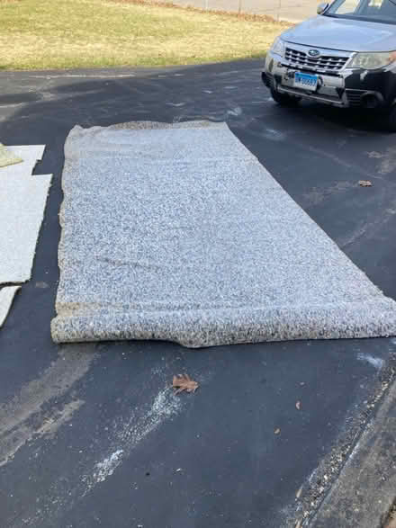 Photo of free Used Padding and carpet remnants (Winsted) #2