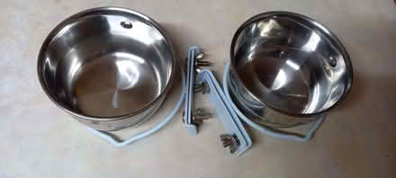 Photo of free Pair of Stainless pet dishesfor cage (Euxton PR7) #2