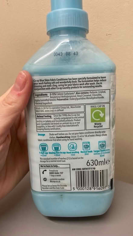 Photo of free Co-Op Fabric Conditioner (kx/angel - WC1X) #2