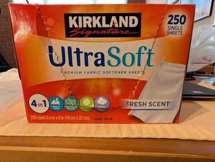 Photo of free Kirkland dryer sheets (Belltown) #1