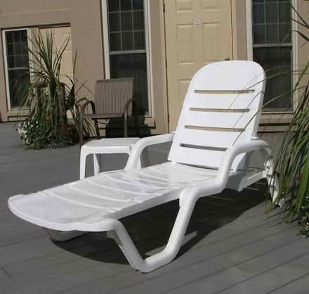 Photo of free Stackable White Lounge Chair (Issaquah.) #1