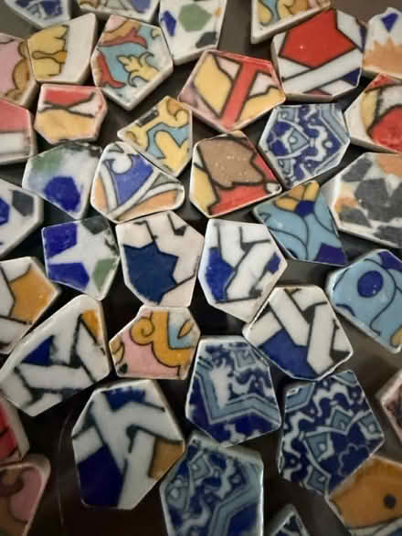 Photo of Colourful Broken ceramics (Whitton TW3) #1